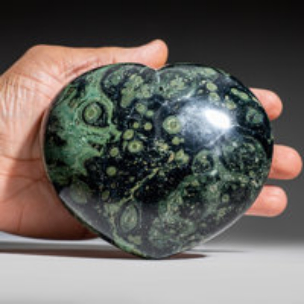 Natural kambaba jasper Heart - Picture 2 of 2